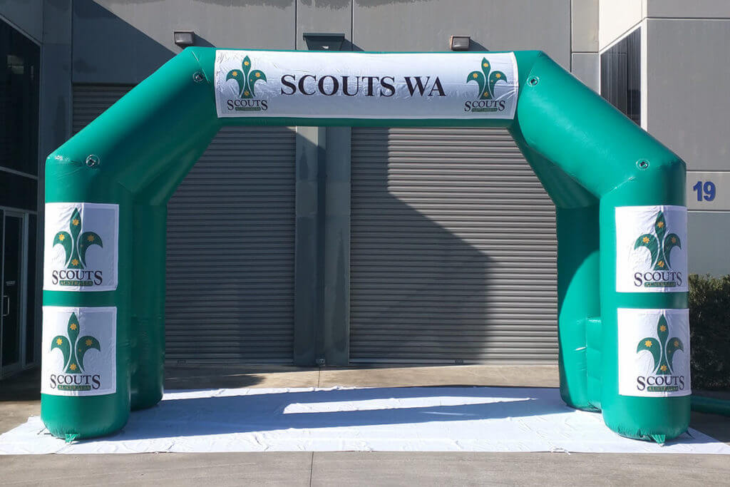 Double Leg Inflatable Arch For Scouts