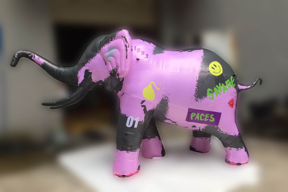 Finished Product Is An Amazing Inflatable Elephant
