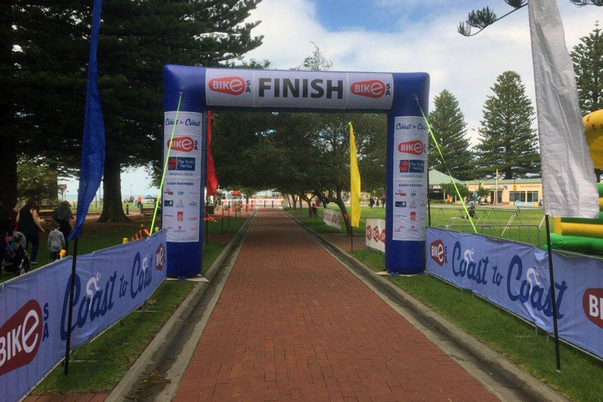Inflatable Start Line Arch At Event