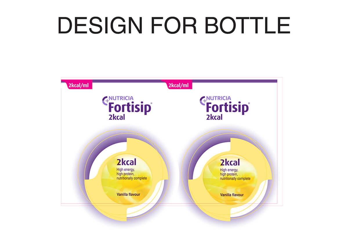 Custom Shape Inflatable Bottle Label artwork