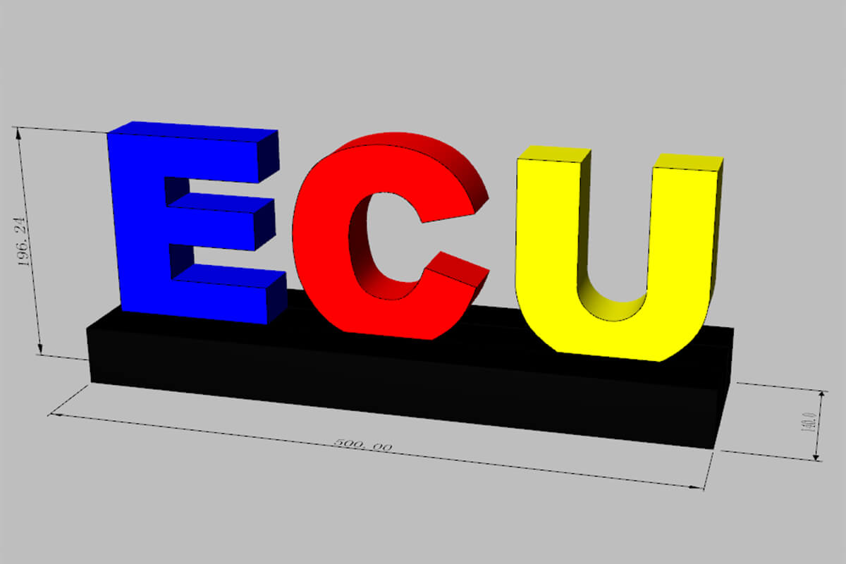 Inflatable Letter Display 3D Design